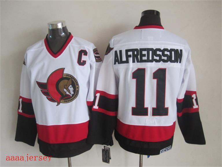 Ottawa Senators retro ice hockey jersey M-3XL 渥太华参议员队复古冰球服