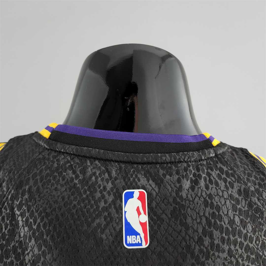 TOSCANO#95 Los Angeles Lakers black NBA jersey 6