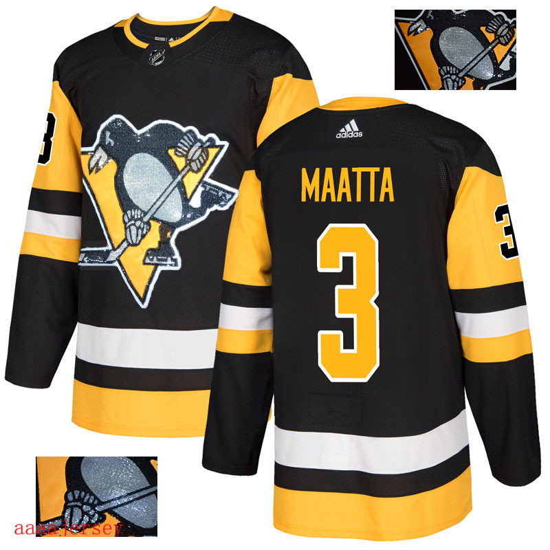 2018 Pittsburgh Penguins ice hockey jersey M-3XL 匹兹堡企鹅队时尚亮片款冰球服 40