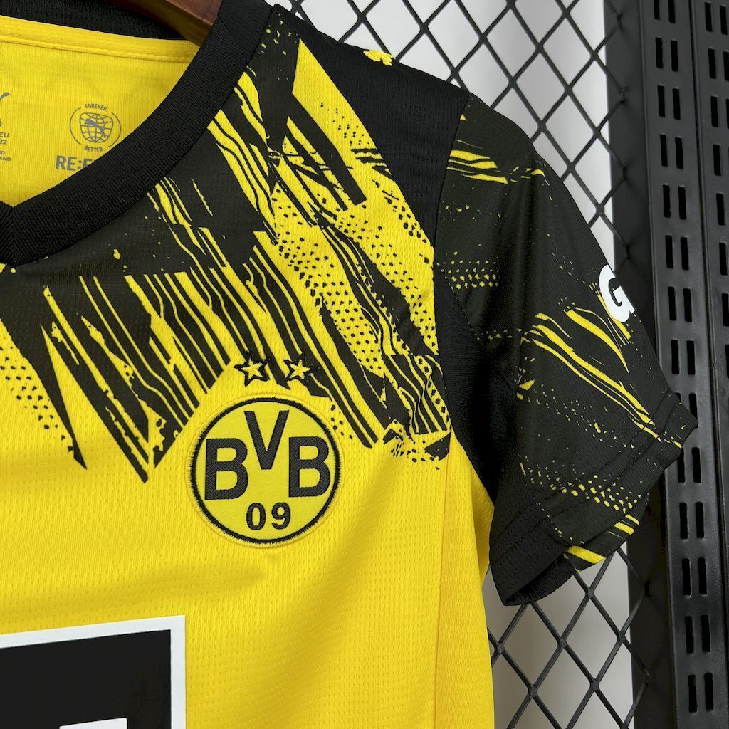25-26 Borussia Dortmund Home Kids Kits Youth Apparels Yellow AAAAJersey Supplier Yupoo 5