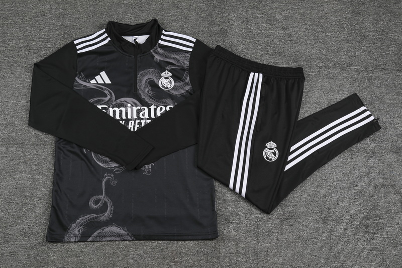 24-25 Real Madrid Long Sleeve Training Suit Football Shirts 2