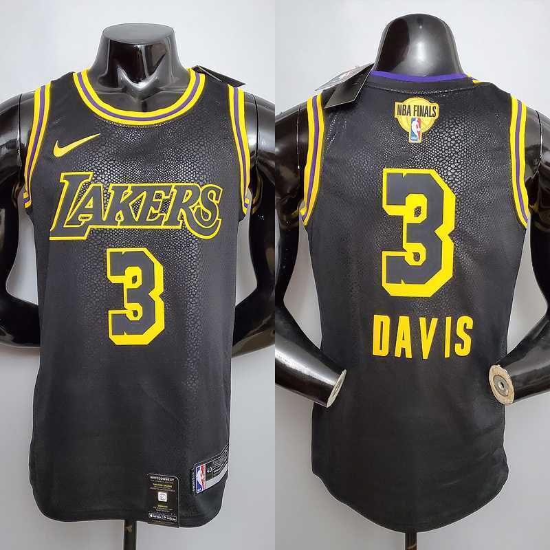 New DAVIS #3 Lakers black 5