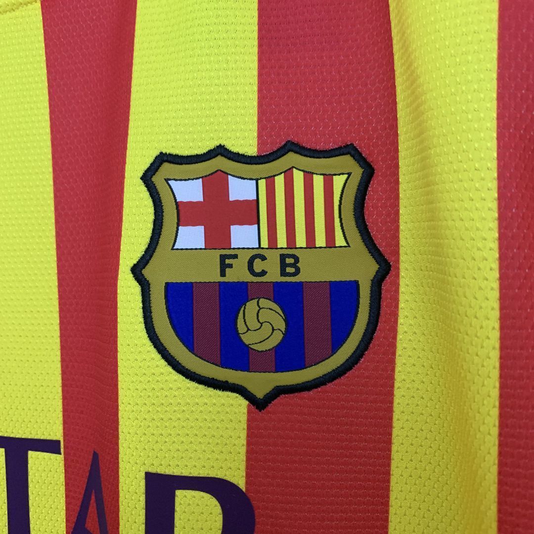 13-14 Barcelona Away Retro Kit Vintage Shirt AAAAJersey Wholesale Yupoo 1