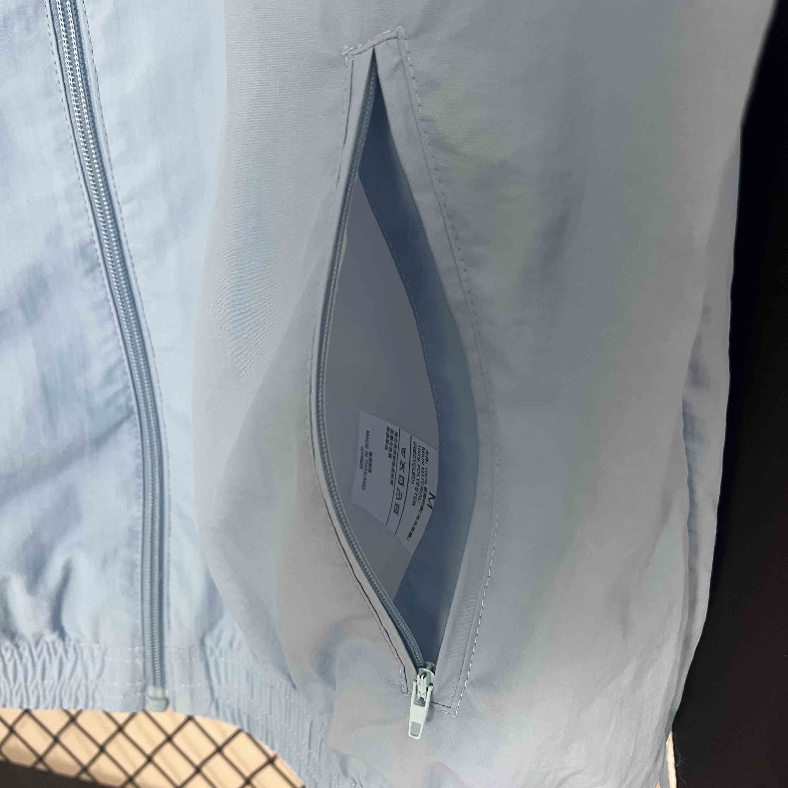 23-24 Lazio Blue and White Reversible Windbreaker Double-Sides Jacket Football Replicas 3