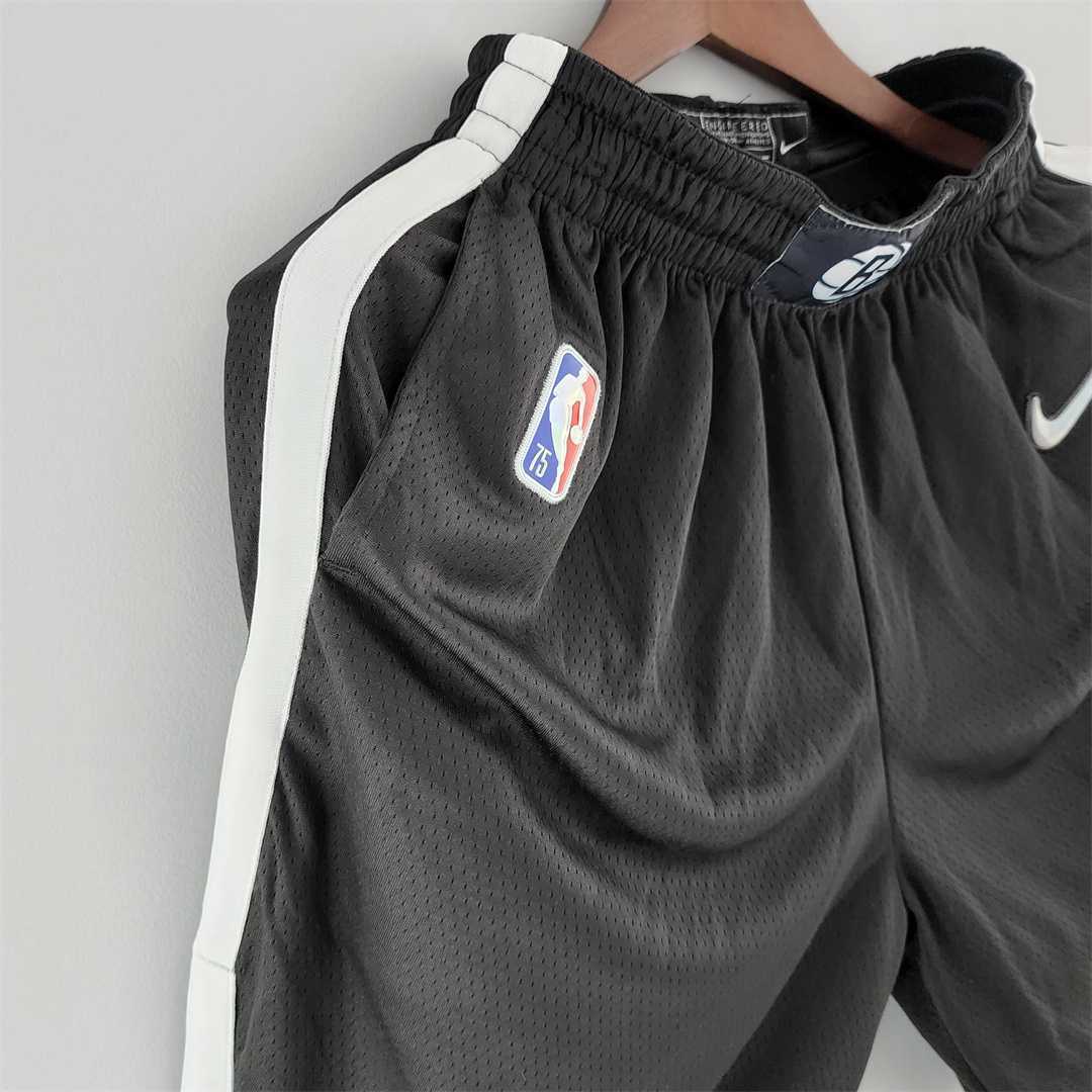 75th Anniversary Brooklyn Nets NBA Shorts Black 5