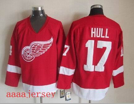 Detroit Red Wings retro ice hockey jersey M-3XL 底特律红翼队复古冰球服 4