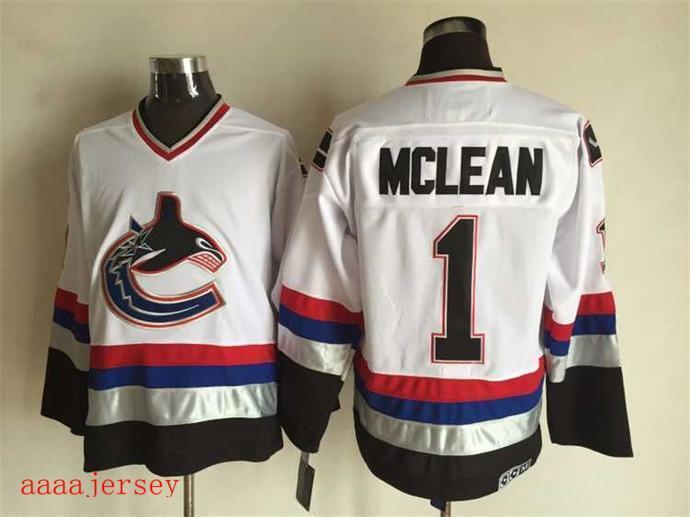 Vancouver Canucks retro ice hockey jersey M-3XL 温哥华加人队复古冰球服 4
