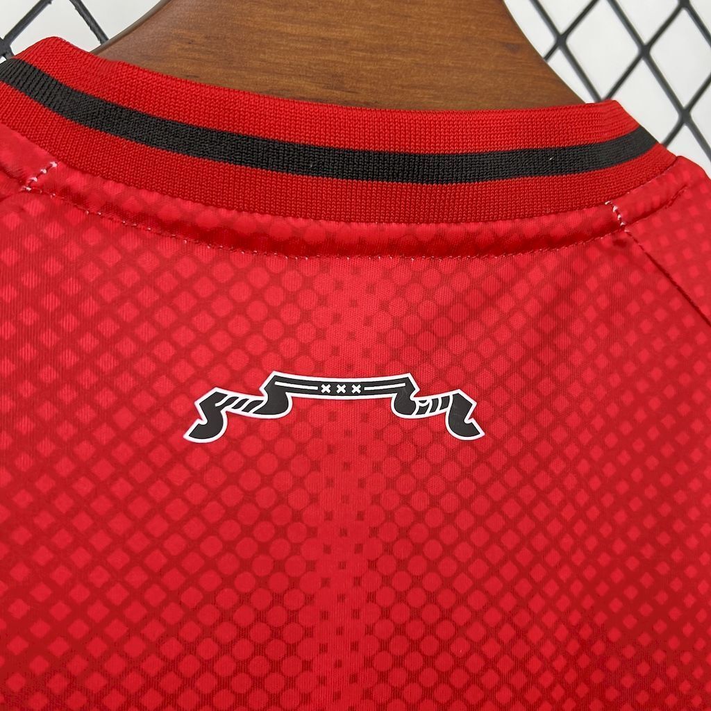 25-26 Ajax Home Kid Kits Youth Apparels Soccer AAAAJersey Yupoo-1 1