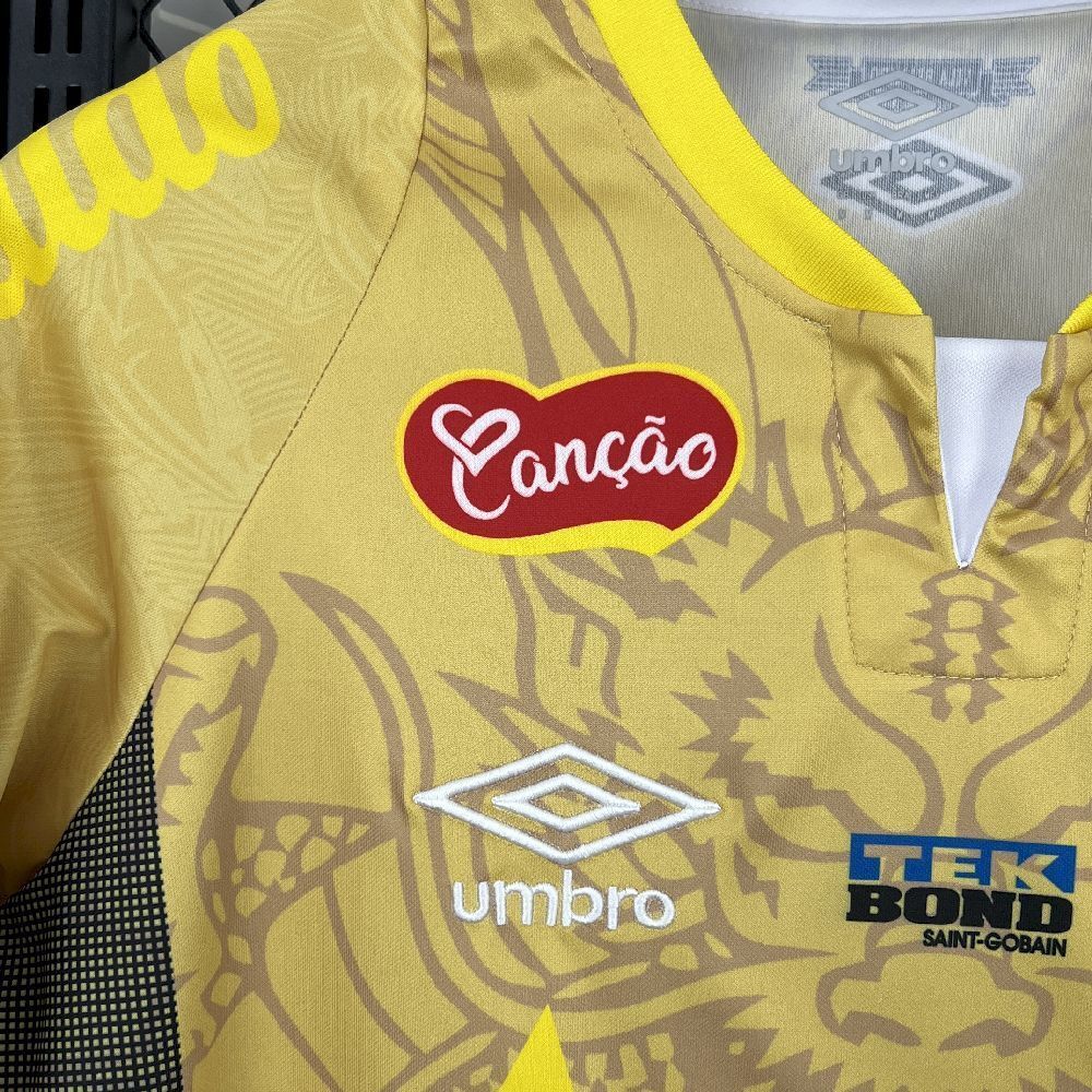 25-26 Santos Yellow Dragon Pattern Kit Special Edition Soccer AAAAJersey Yupoo S-2XL 4