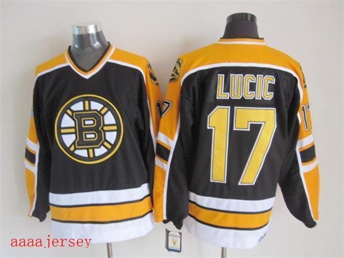 Boston Bruins retro ice hockey jersey M-3XL 波士顿棕熊队复古冰球服 5