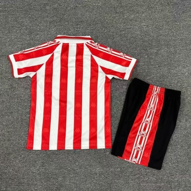 95-97 Bilbao Home Retro Kid Kits Children Sets Soccer Jerseys Yupoo 1