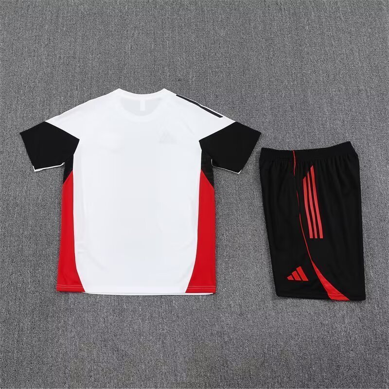 25-26 Manchester United White Training Kits Football Tracksuits 2