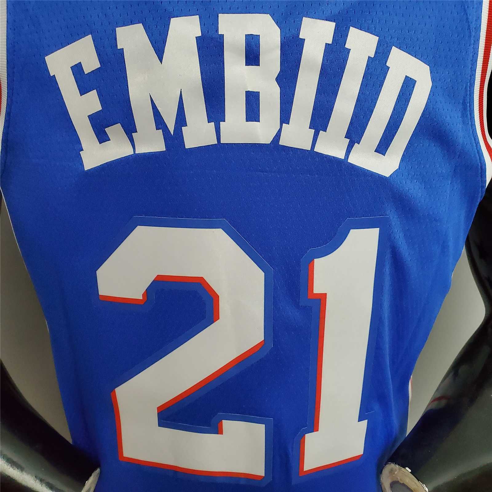 Embiid #21 Detroit Pistons blue 4