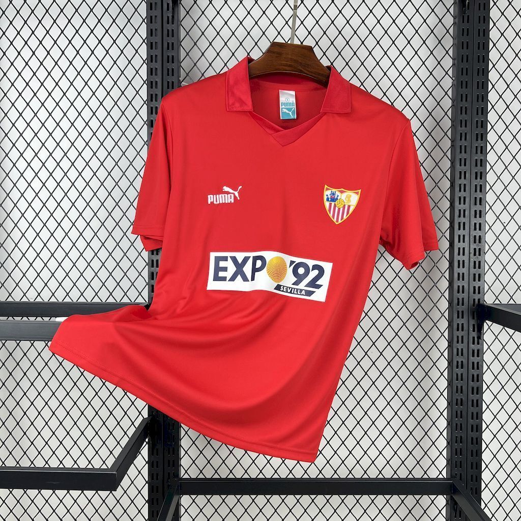 87-90 Sevilla Away Retro Kit Vintage T-Shirt Soccer AAAAJersey Yupoo