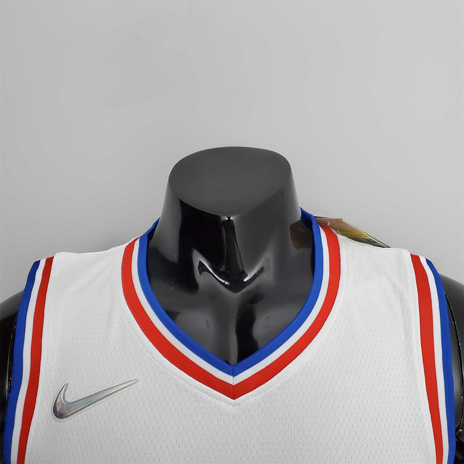 75th Anniversary Philadelphia 76ers MAXEY#0 White NBA Jersey 5