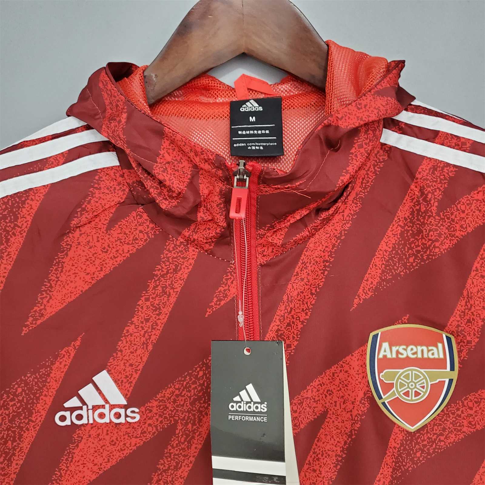 21-22 Arsenal Red Windbreaker 5