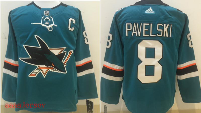 San Jose Sharks ice hockey jersey M-3XL 圣何西鲨鱼队冰球服 4