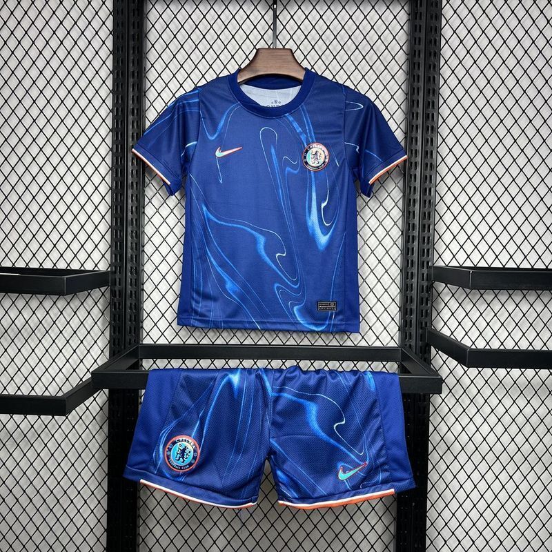 24-25 Chelsea Home Kid Kits Youth Apparels Football AAAAJersey Yupoo