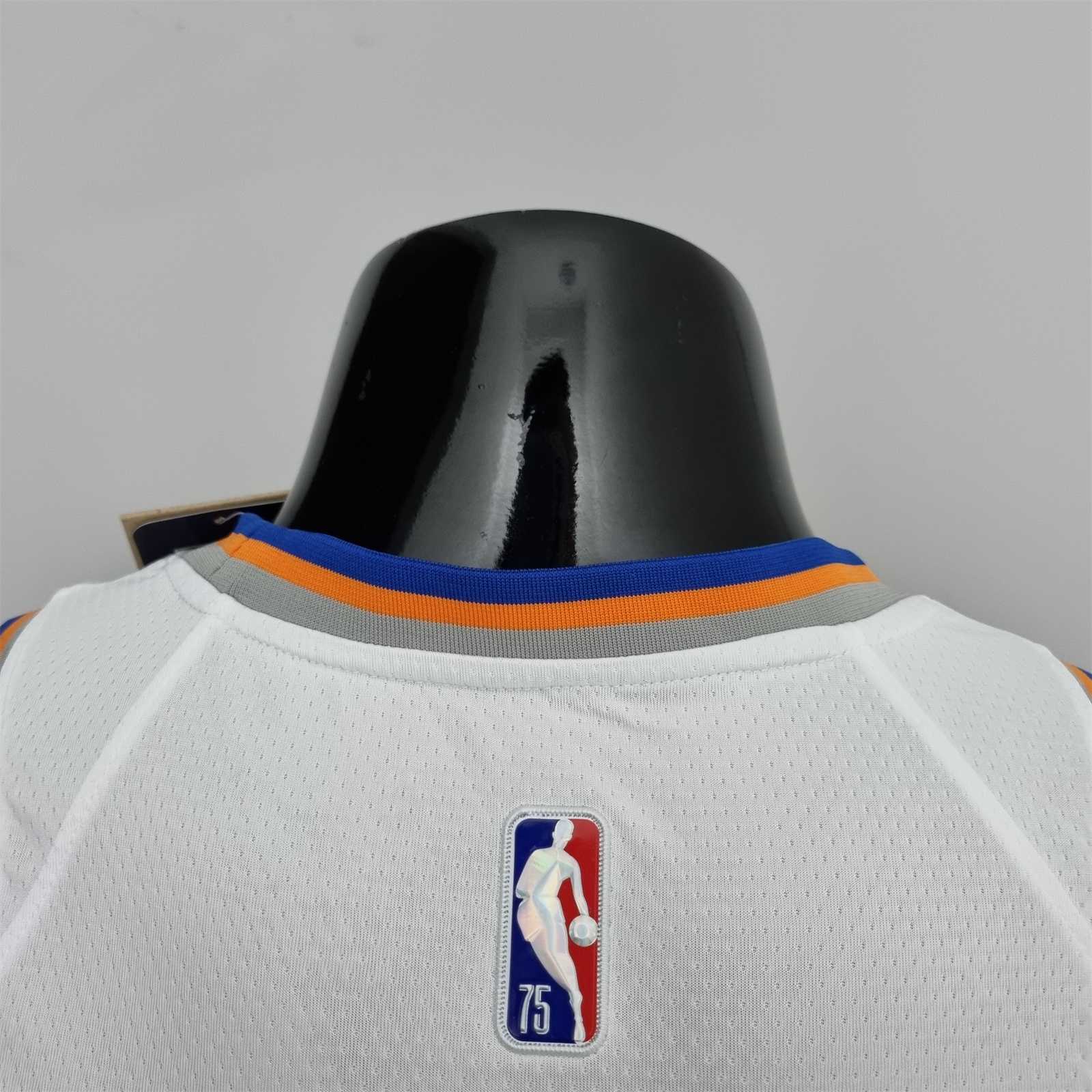 75th Anniversary Lin #17 New York Knicks White NBA Jersey 8