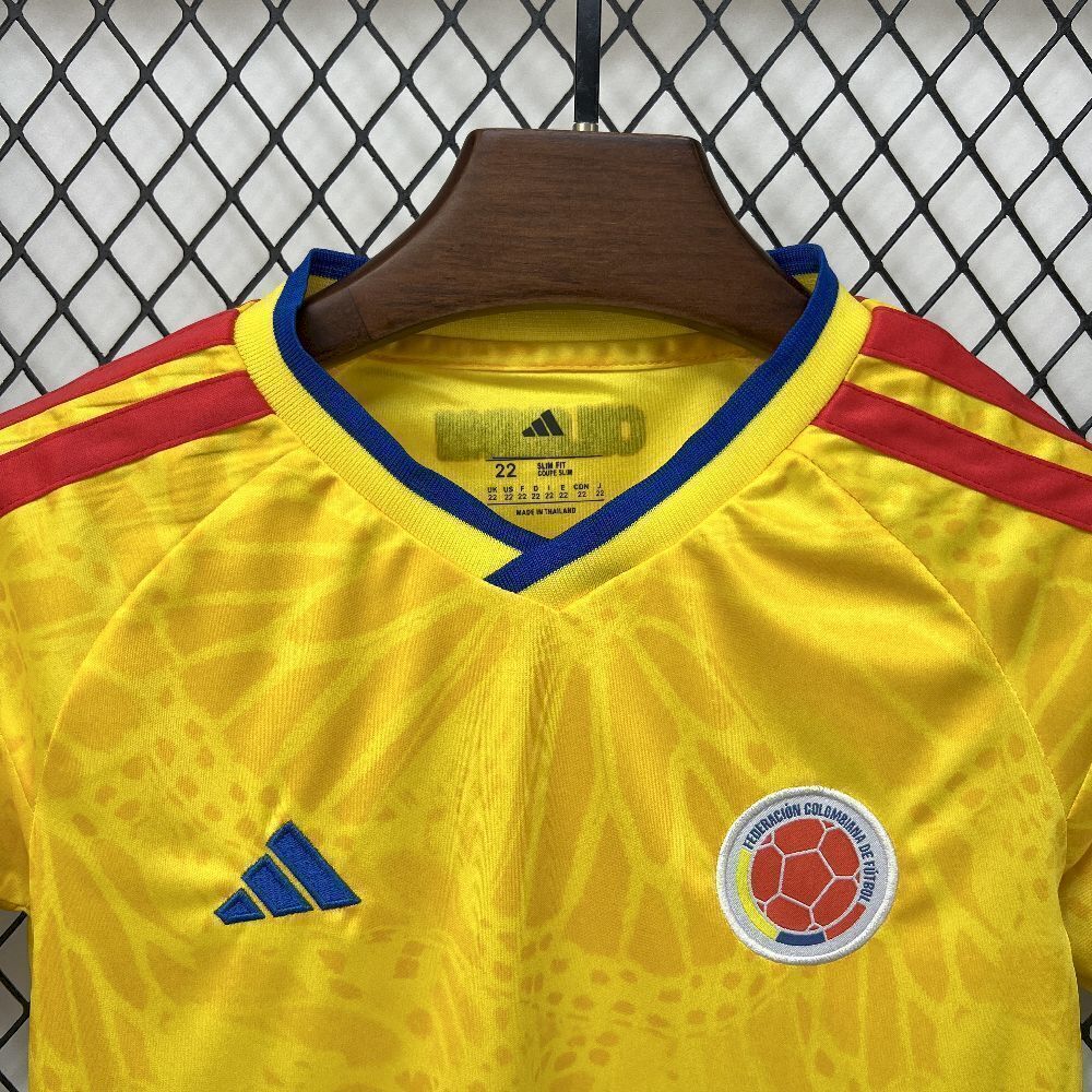 2026 World Cup Colombia Home Kids Kit Soccer T-Shirt AAAAJersey Supply Yupoo 2