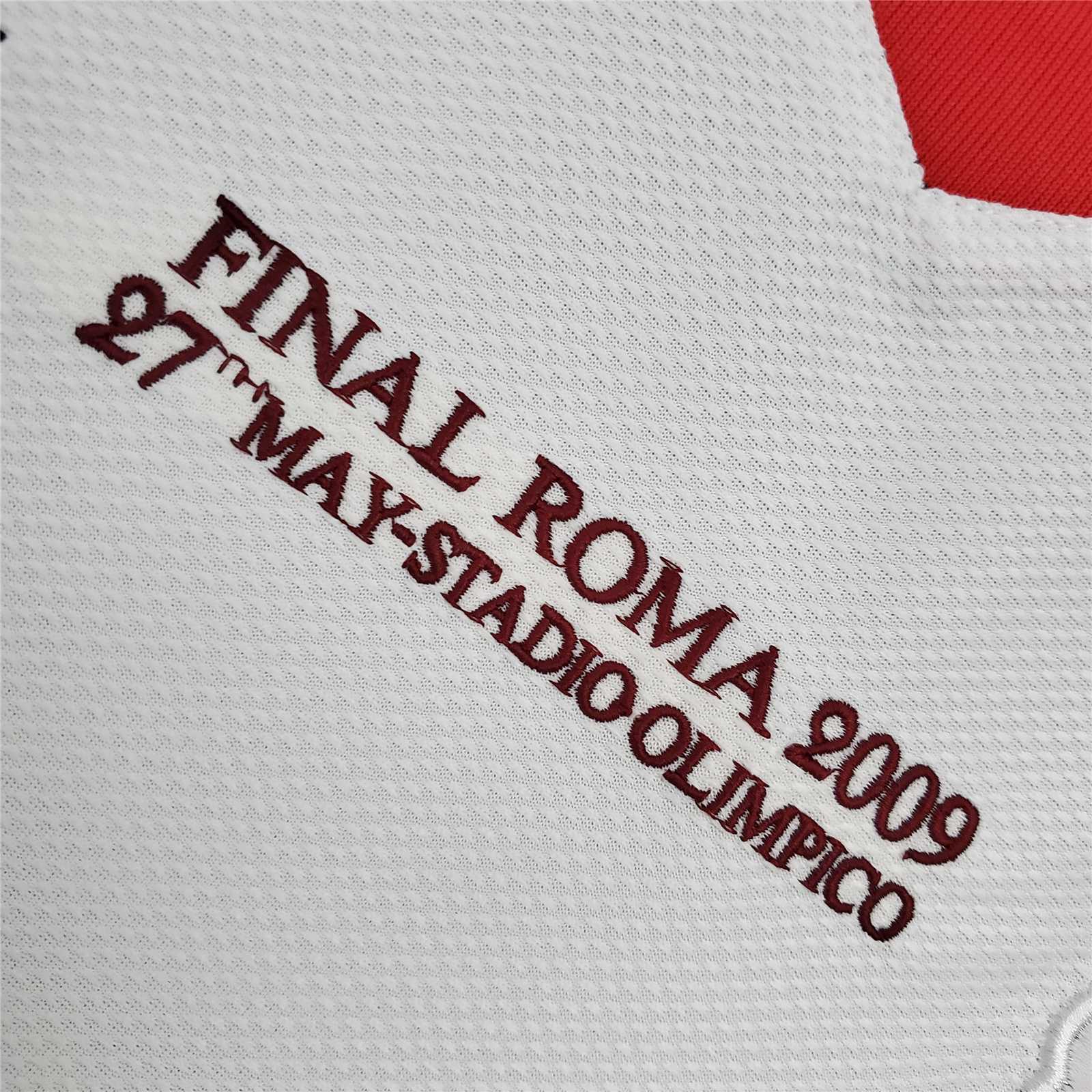 08-09 Manchester United away white Champions League 7