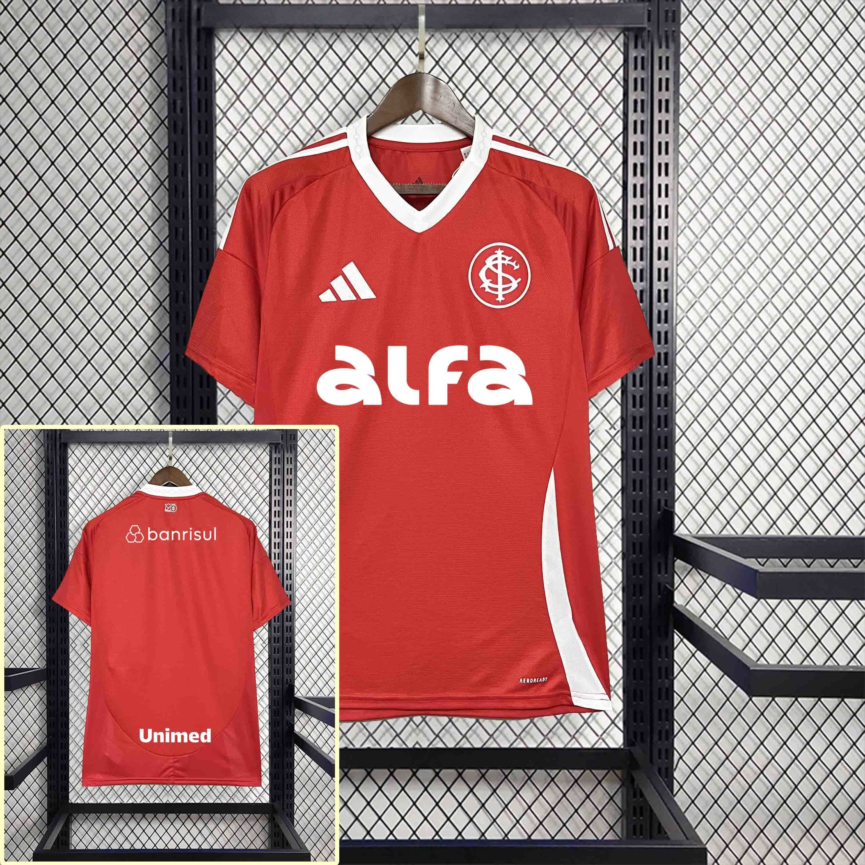 25-26 All Sponsor Internacional Home Kit Soccer AAAAJersey Yupoo S-2XL