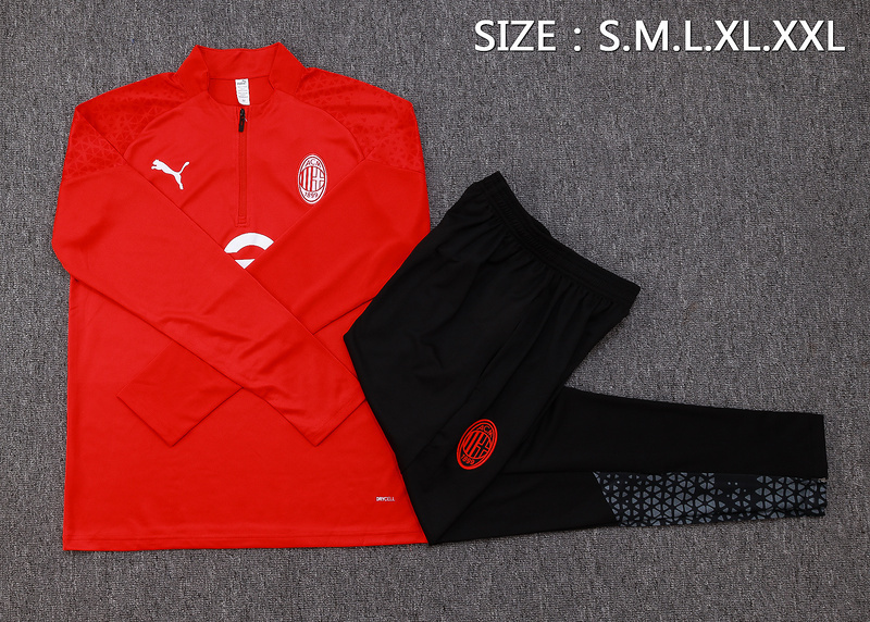 23-24 AC Milan Long Sleeve Training Suit Yupoo 1