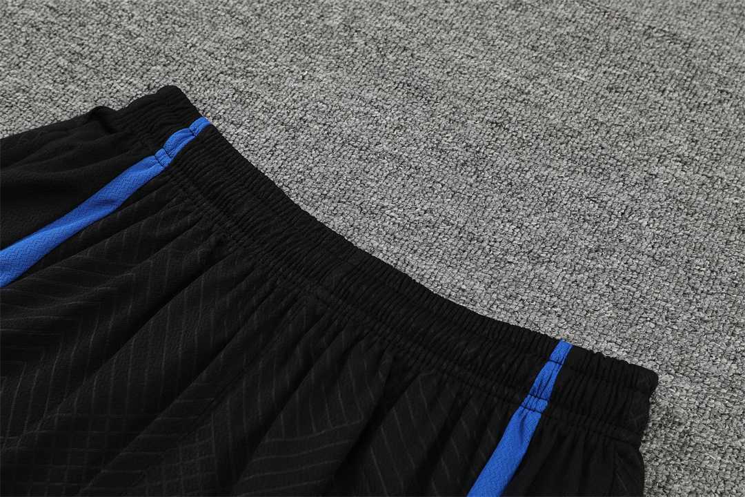 22-23 PSG training suit short sleeve kit Black Blue 11