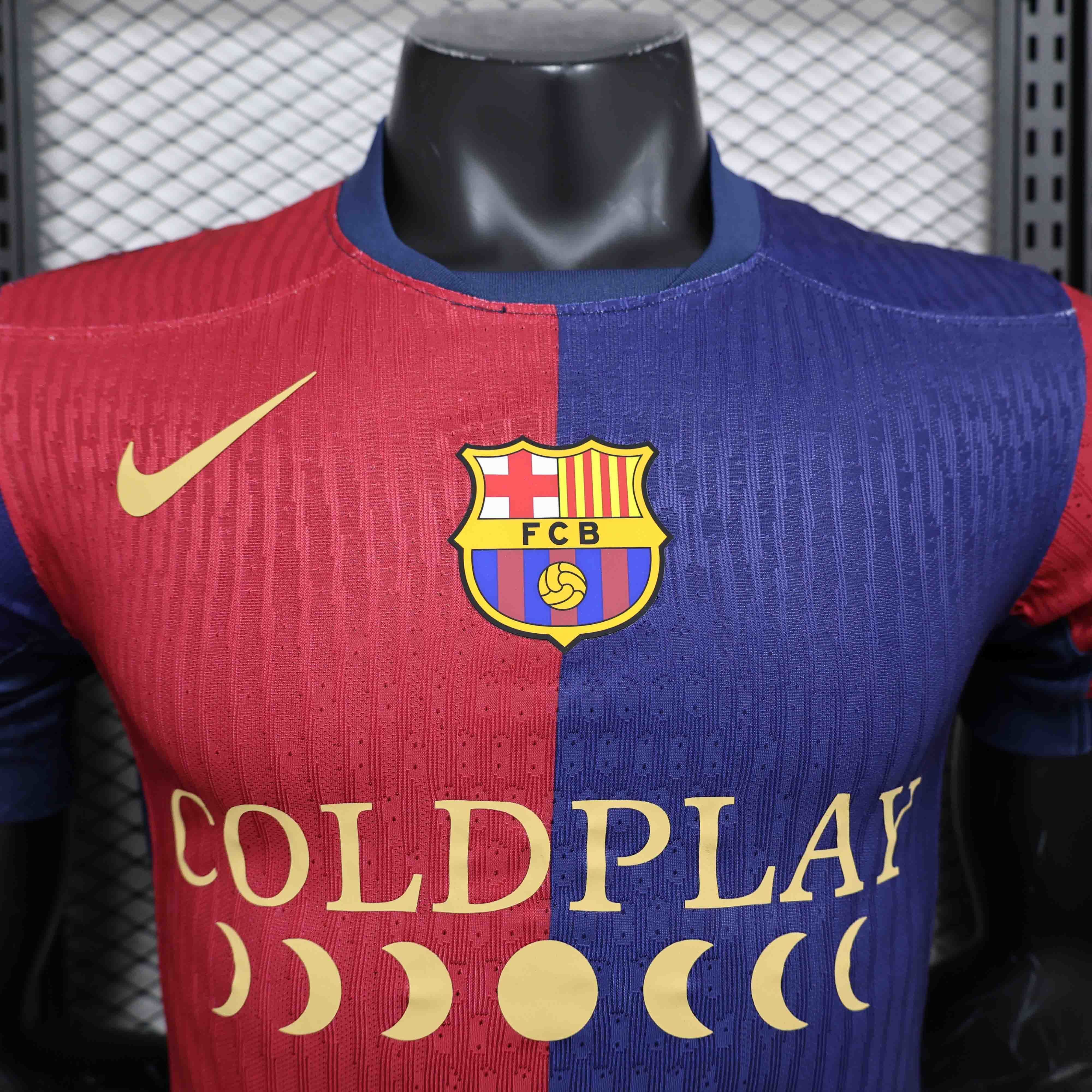 24-25 Barcelona Home Coldplay Player Version Shirt AAAAJersey Supplier Yupoo 4