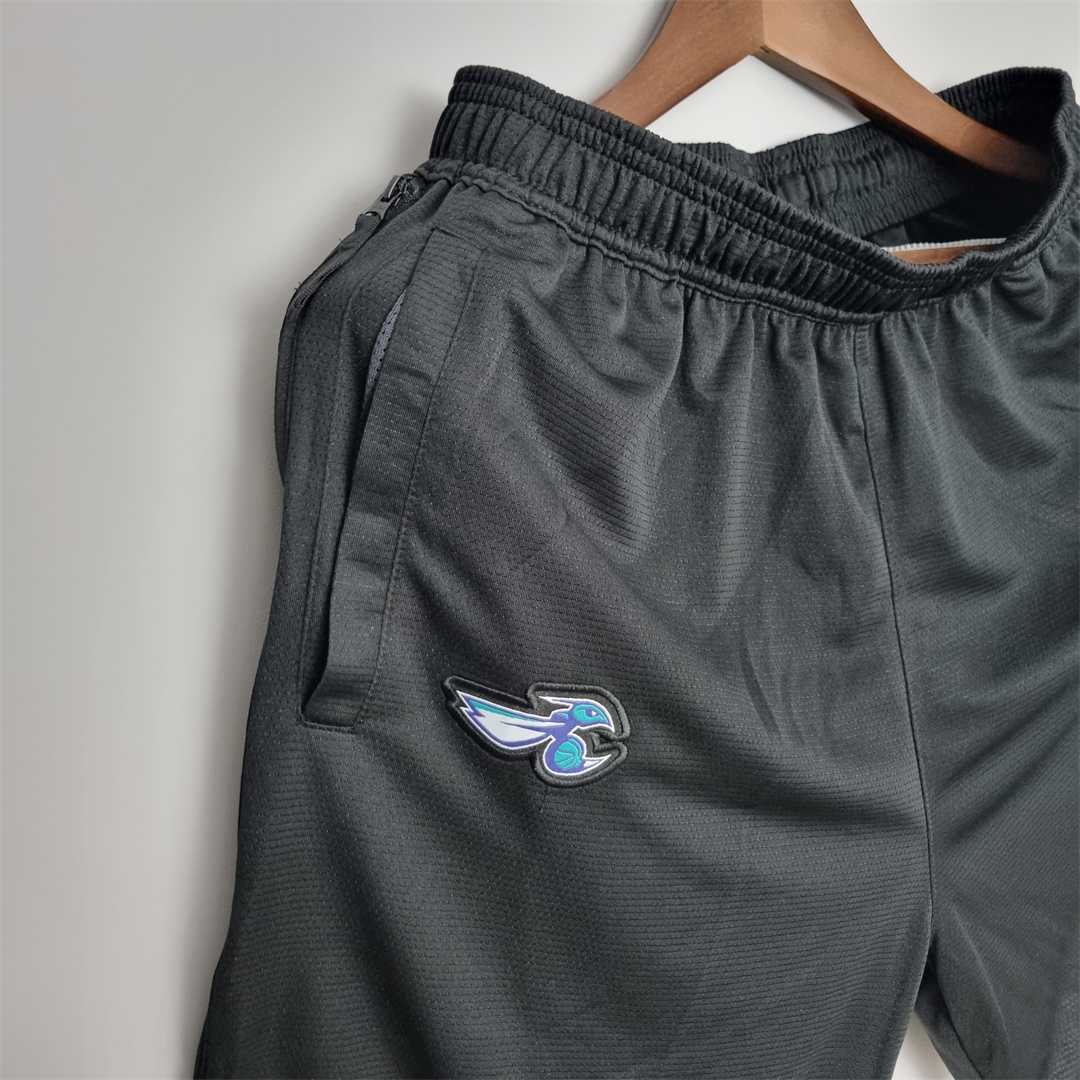 2022 Charlotte Hornets NBA US Training Shorts Black 5