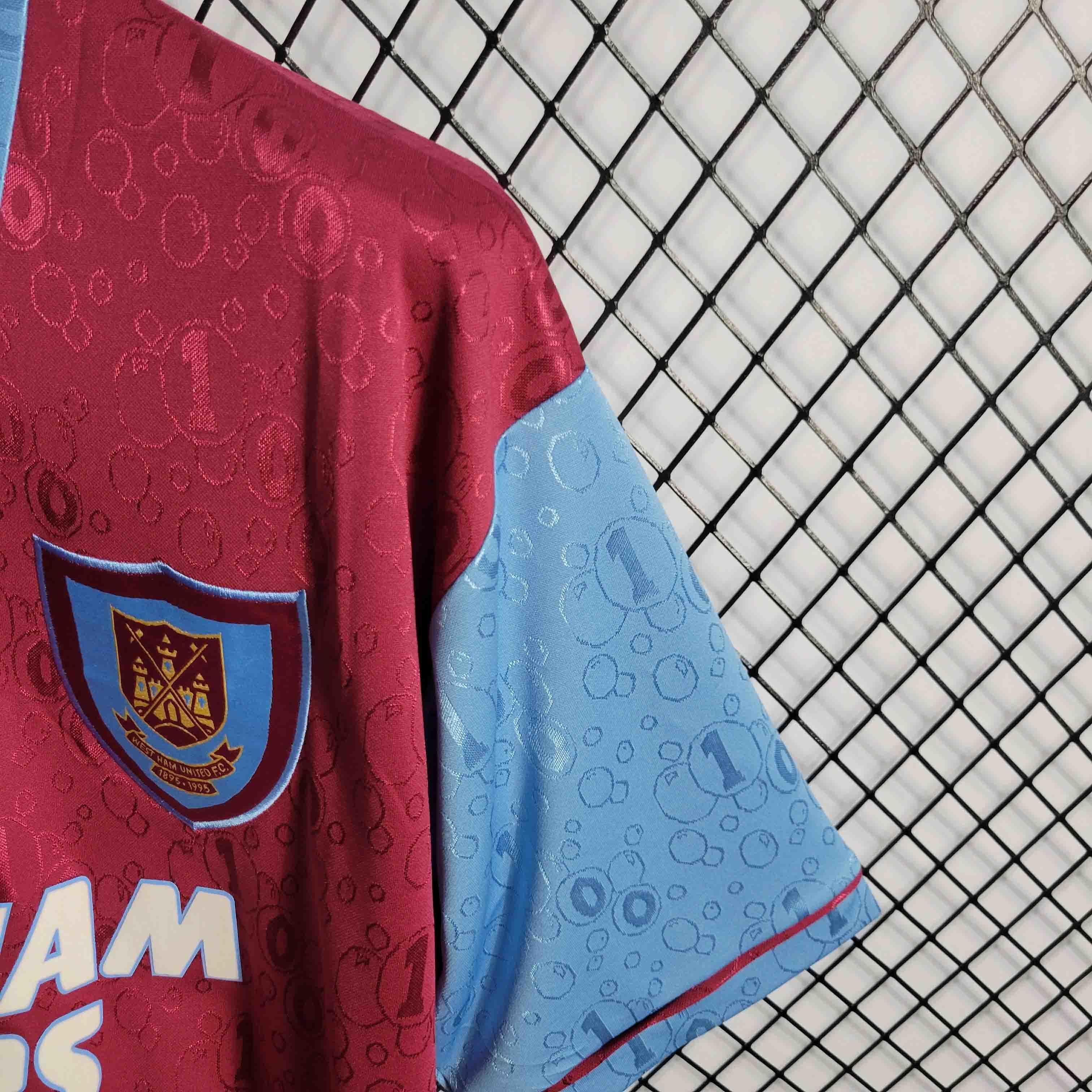 95-97 West Ham Home Retro Kit Vintage Shirt Sport AAAAJersey Yupoo 2