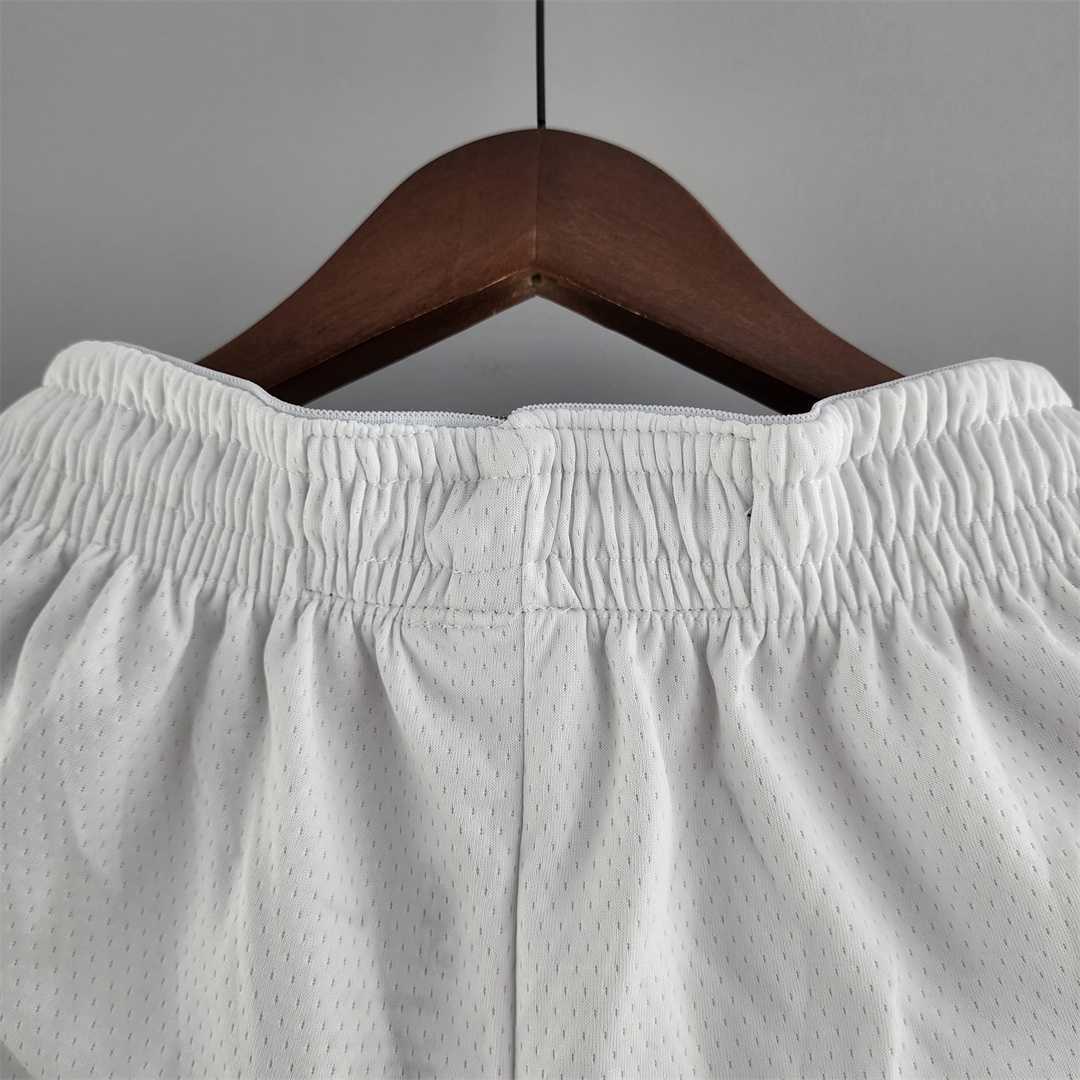75th anniversary Brooklyn Nets White NBA shorts 8