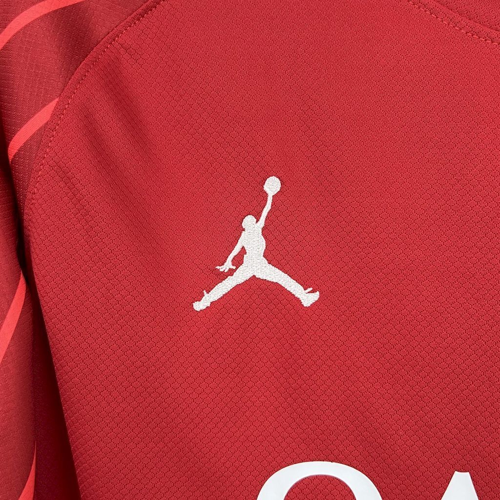 25-26 PSG Red Goalkeeper Long Sleeve Kit Football T-Shirt AAAAJersey Yupoo 5