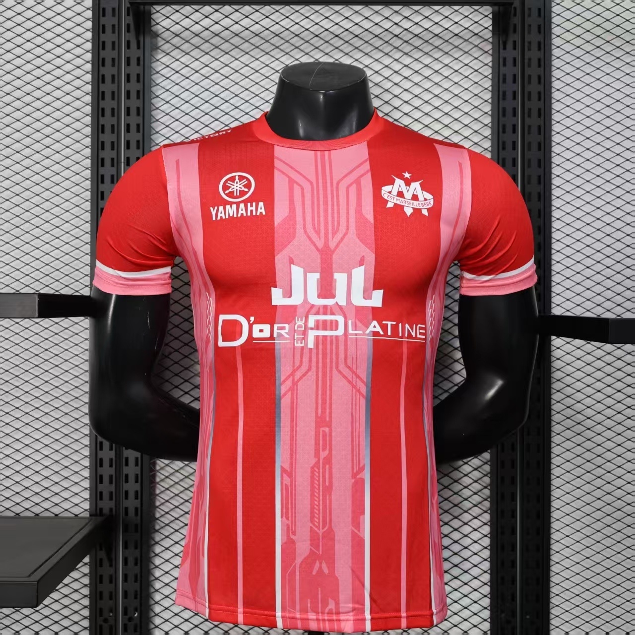 25-26 Marseille Red YAMAHA OM X JUL Limited Edition Shirt Player Version été Kit AAAAJersey Yup