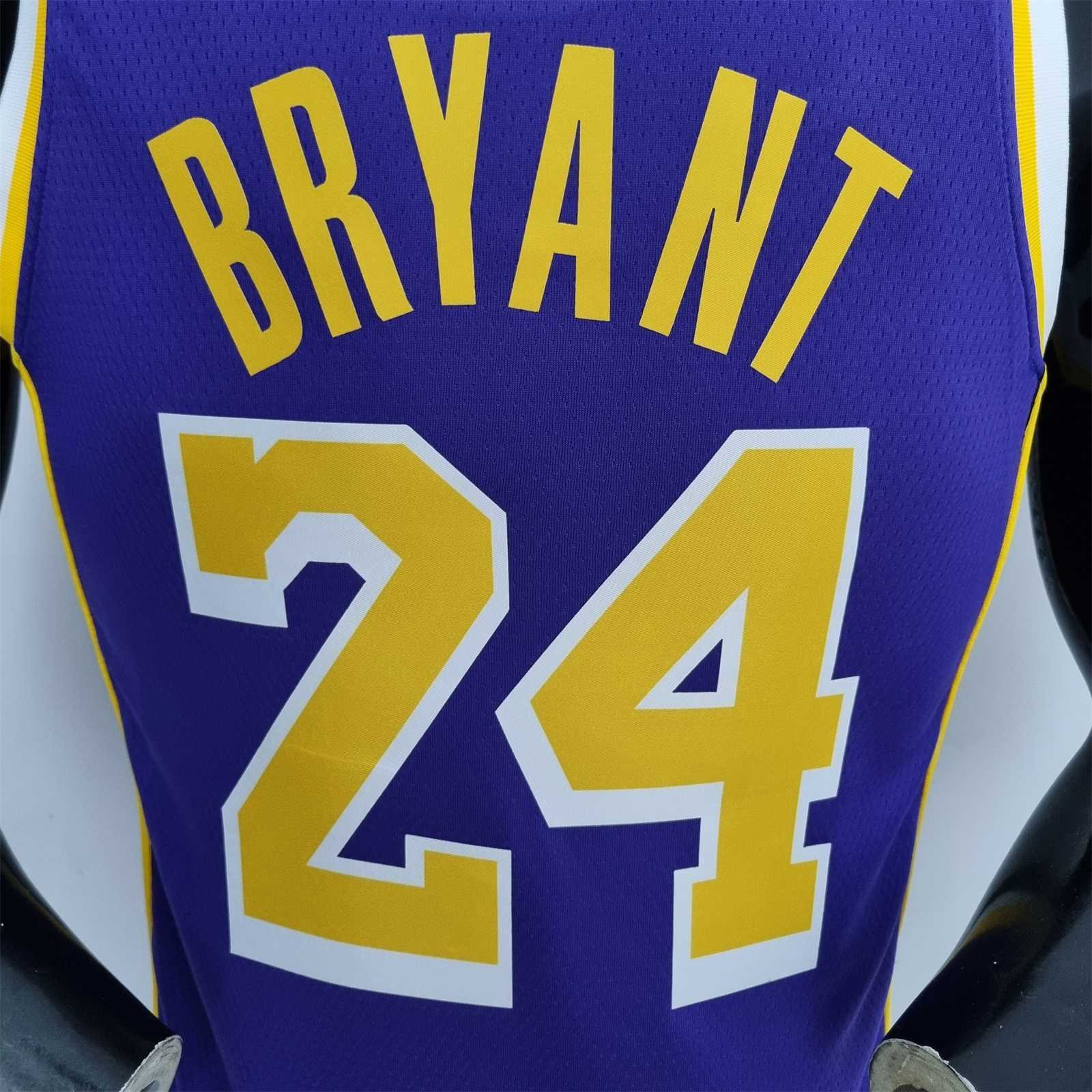 75th Anniversary BRYANT#24 Los Angeles Lakers Jordan Purple NBA Jersey 5