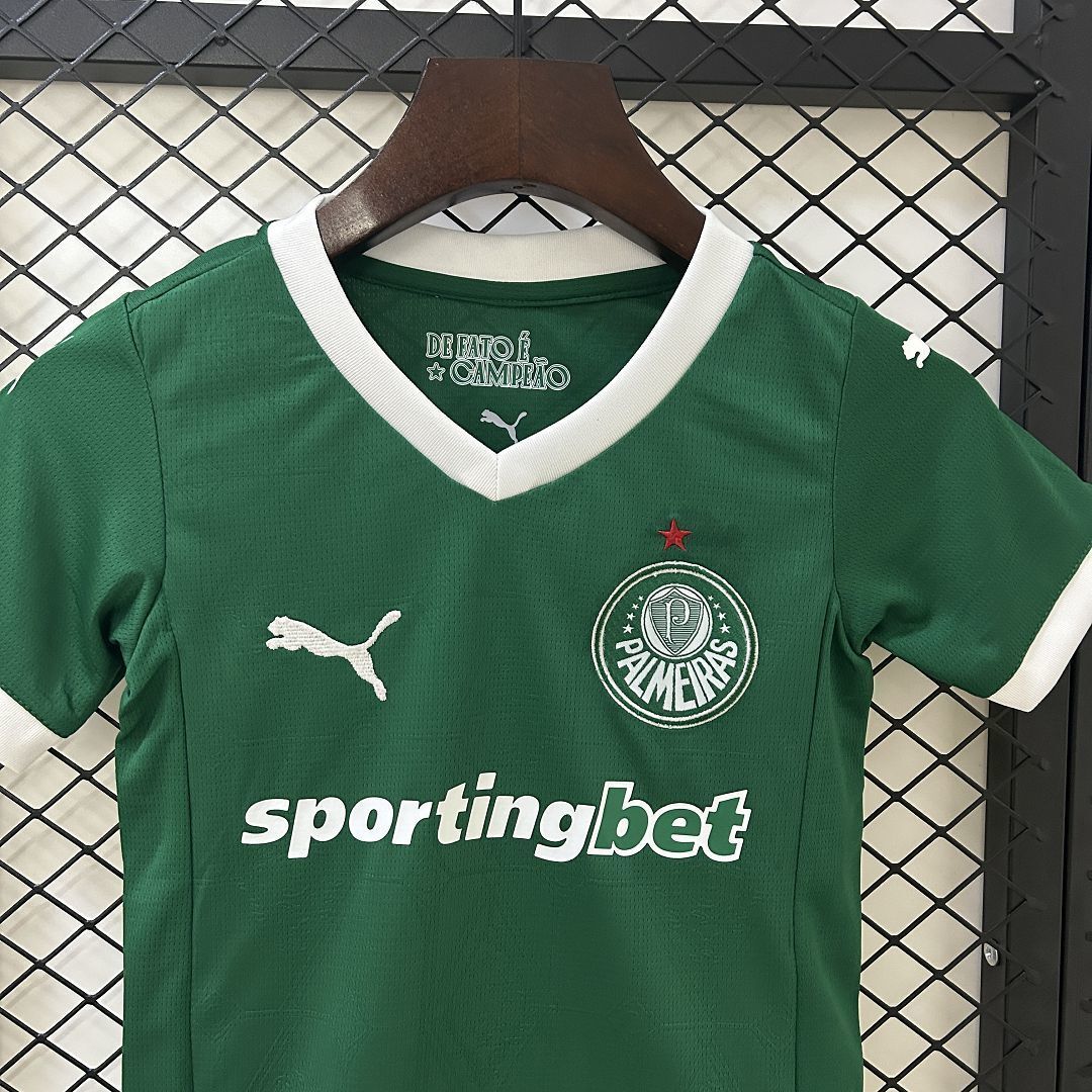 25-26 Palmeiras Home Kid Kits Youth Apparels AAAAJersey Dropship Yupoo 2