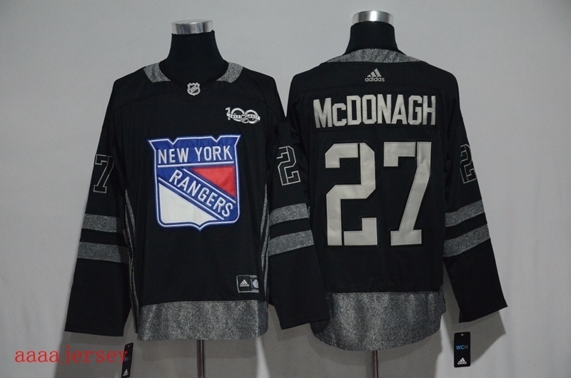 New York Rangers 100 anniversary Ice Hockey jersey M-3XL 纽约游骑兵队100周年纪念版冰球服 2