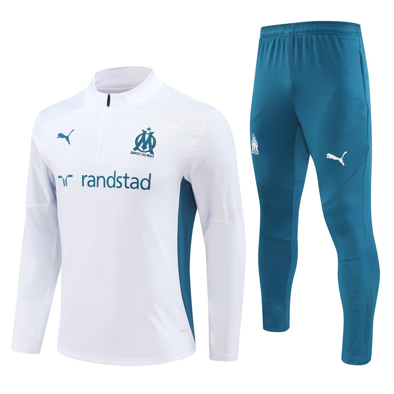 24-25 Marseille Long Sleeve Training Suit Football Shirts 2