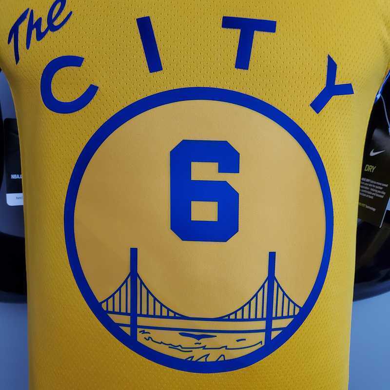 Tram version YOUNG#6 Golden State Warriors yellow 6