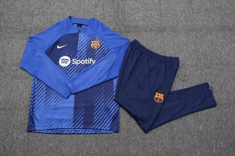 23-24 Barcelona Long Sleeve Training Suit Yupoo 1