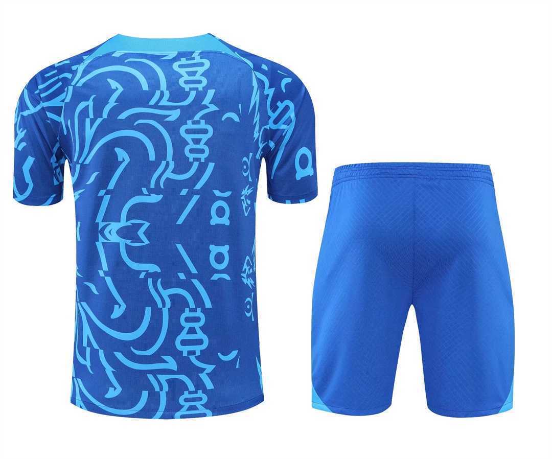 22-23 Chelsea training suit Short Sleeve kit Blue Camo 11