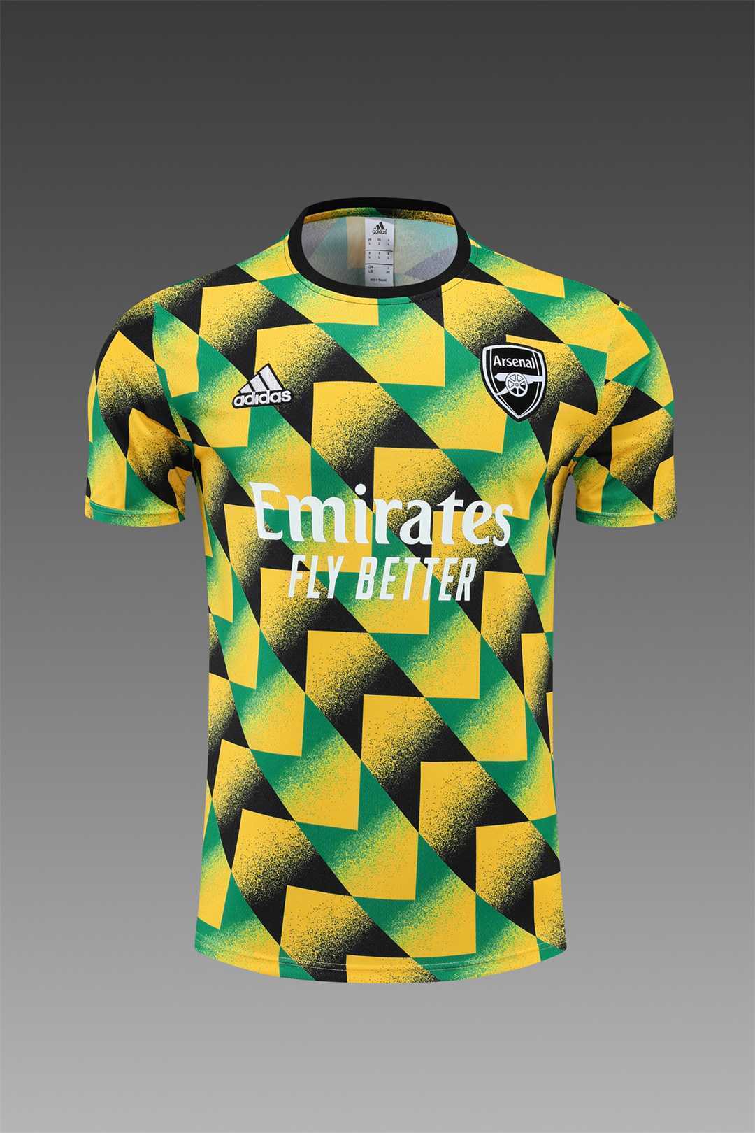 22-23 Arsenal Training Suit Short Sleeve Kit Yellow Camo 5