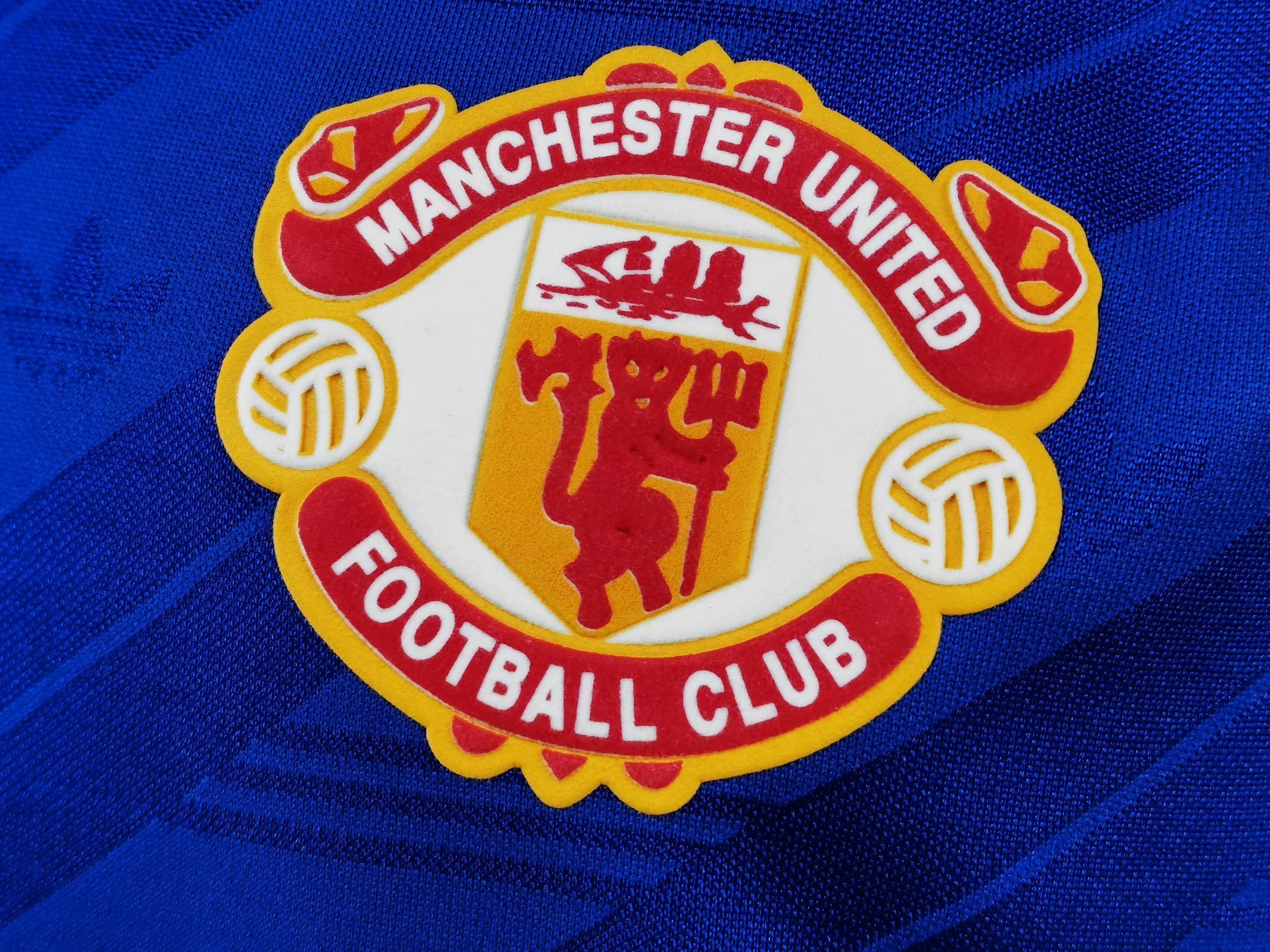86-88 Manchester United away blue long sleeve player version 8