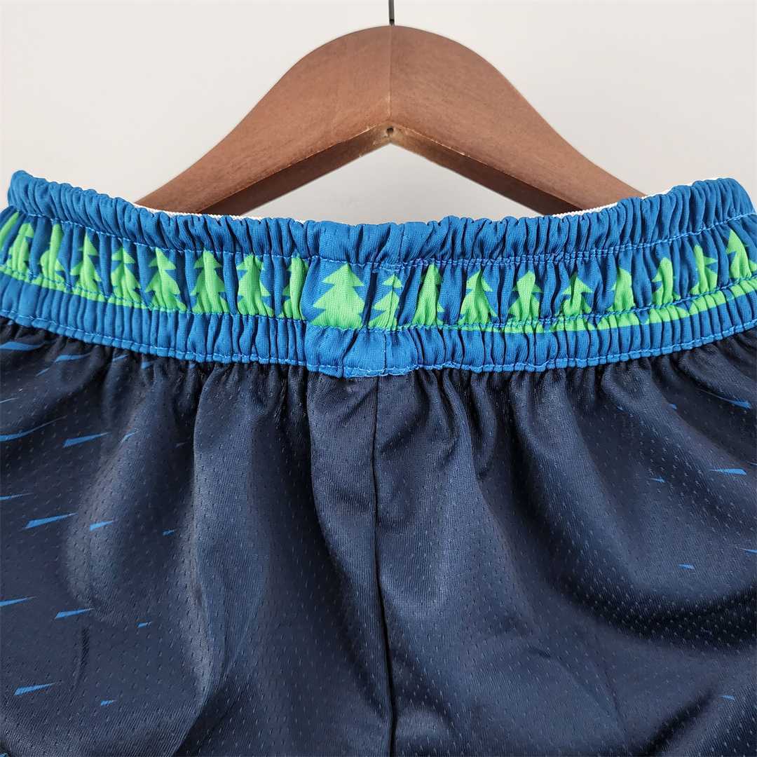 2022 Minnesota Timberwolves City NBA shorts 4