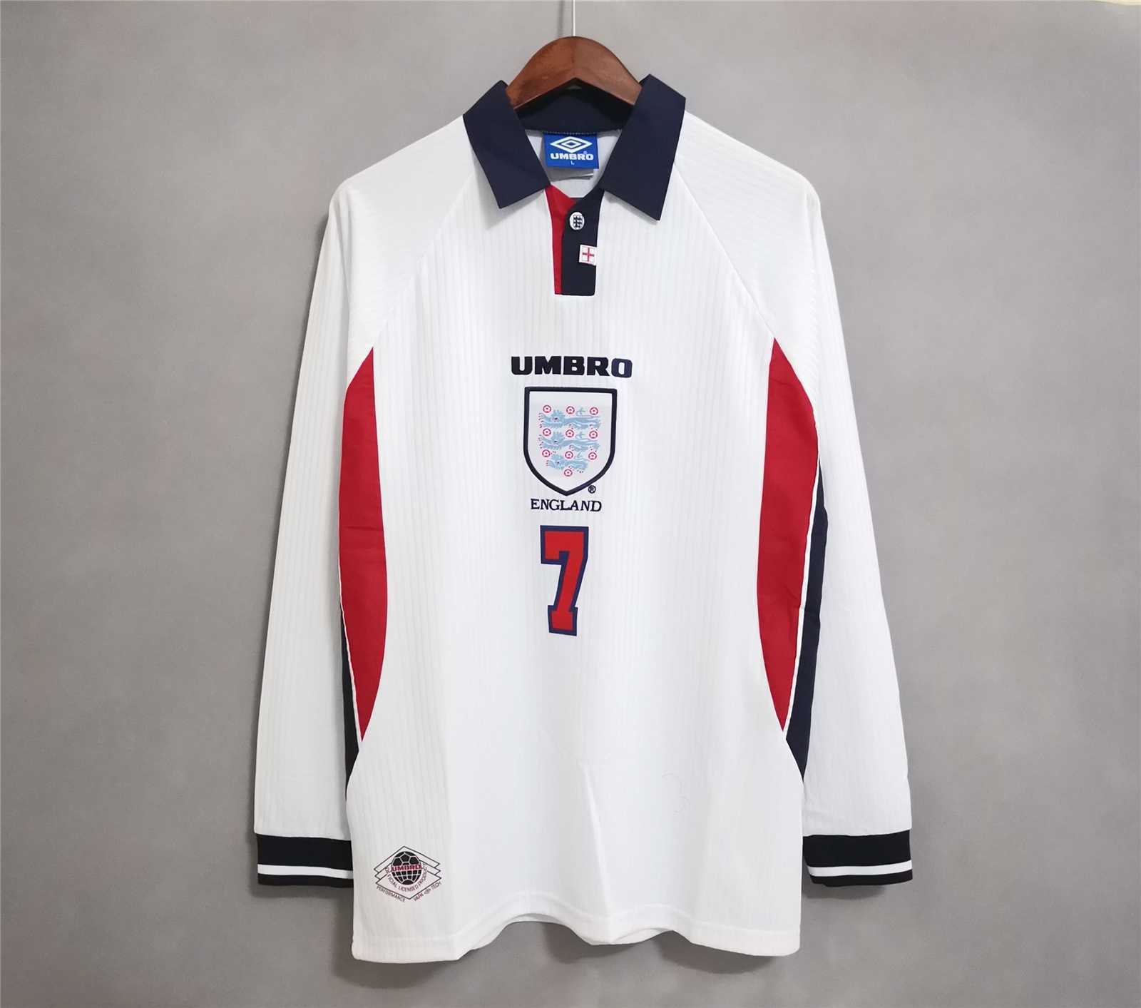 1998 England home long sleeve