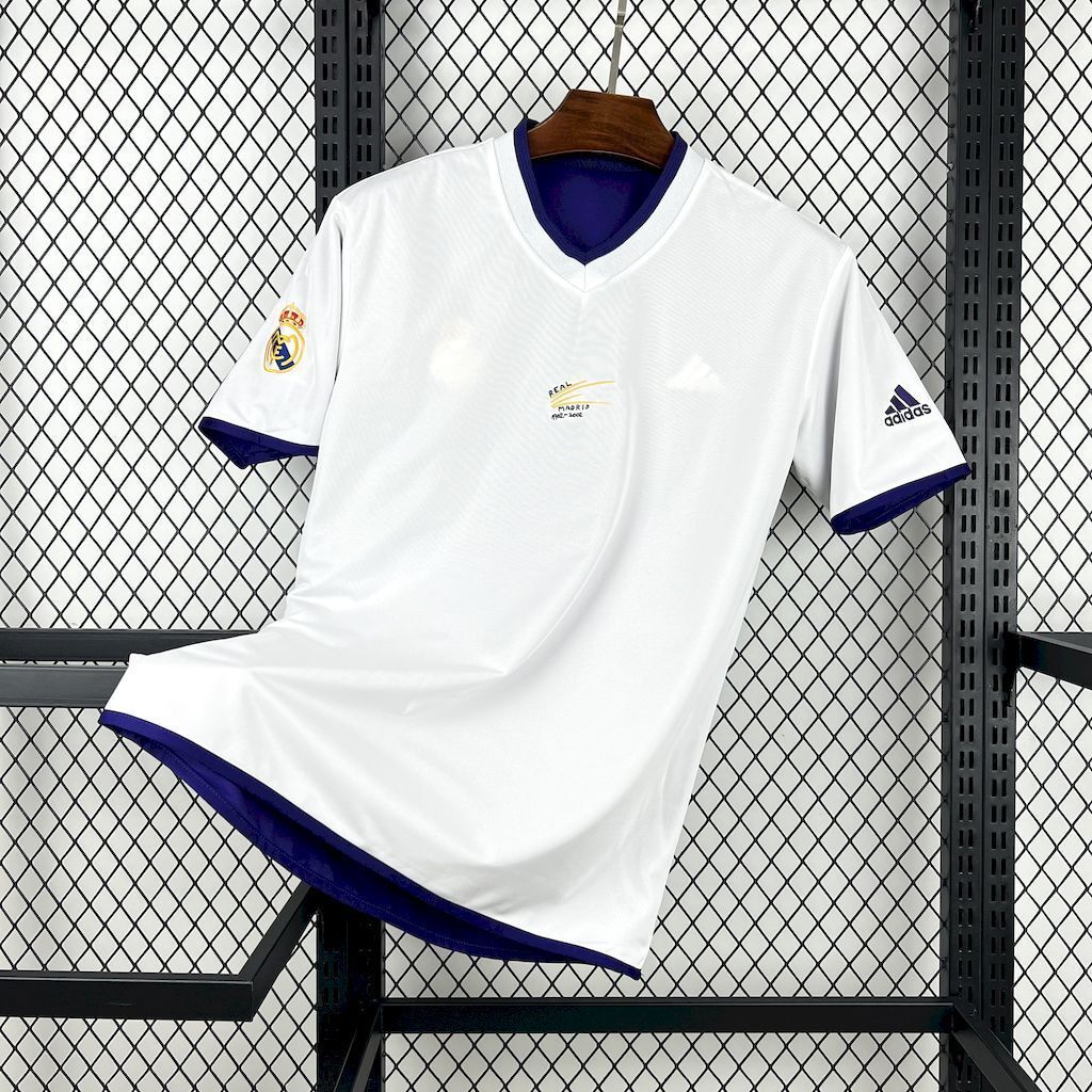 02-03 Real Madrid 100th Anniversary Double Sides Retro Kit Vintage T-Shirt Soccer AAAAJersey Yu 6