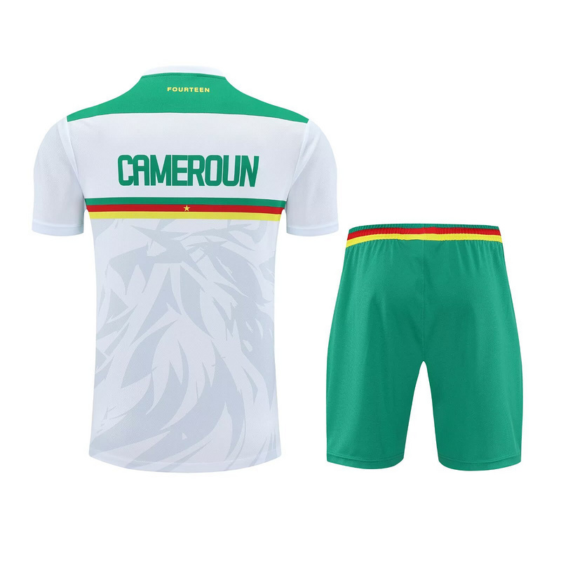 25-26 Cameroon White Training Kits Football Tracksuits 2