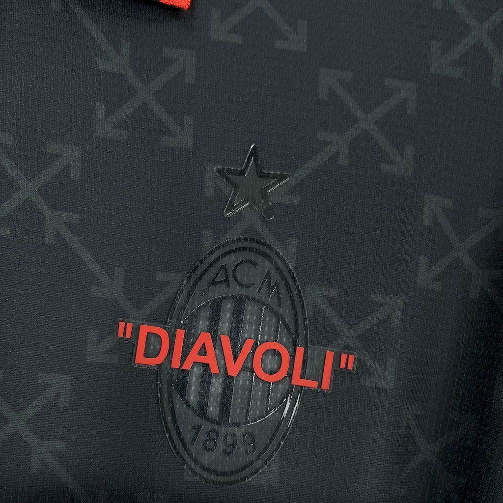24-25 AC Milan Fourth Black Shirt Football Apparels Soccer AAAAJersey Yupoo 3