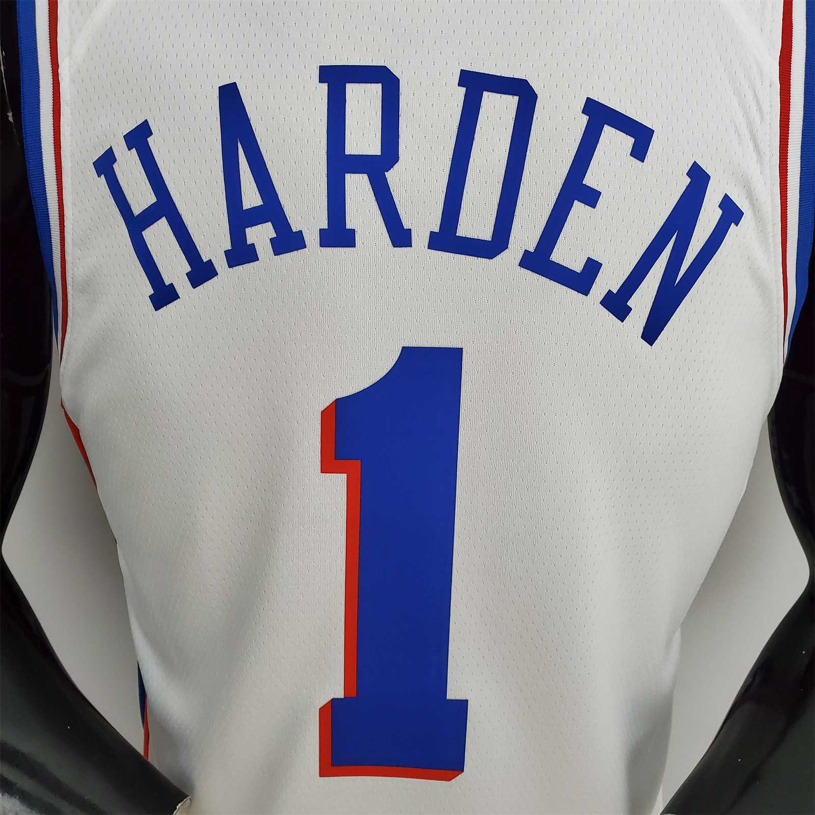 76ers Harden #1 V-Neck White 4