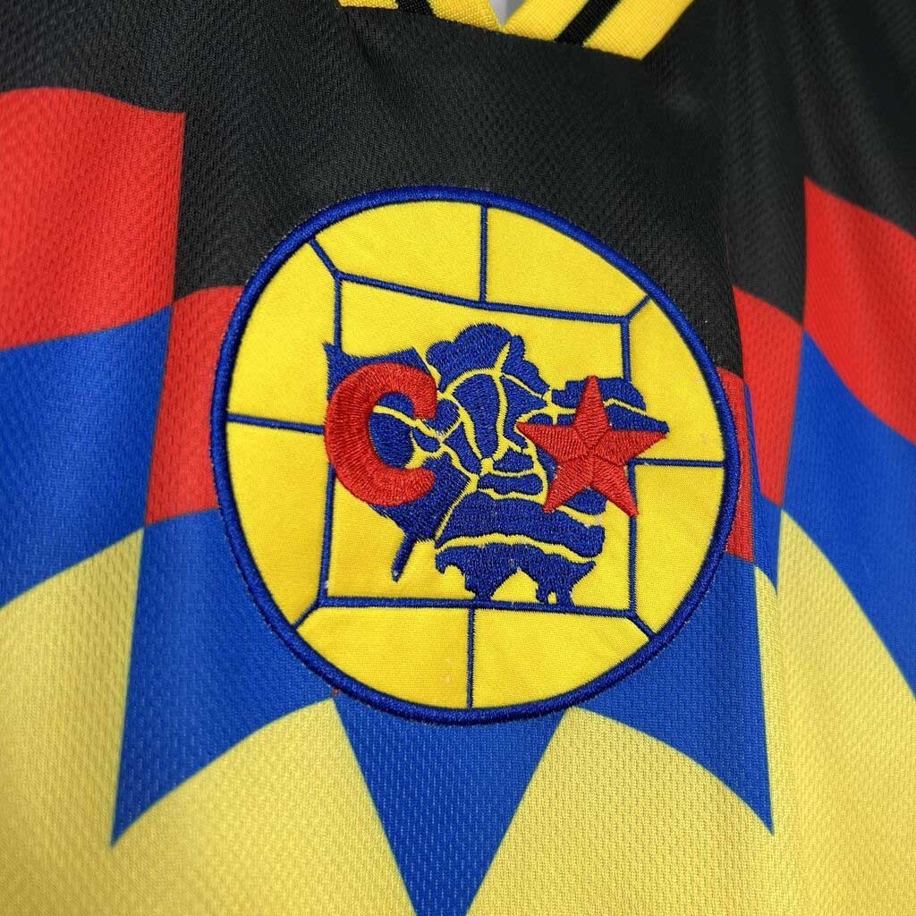 95-96 America RTW Yellow Retro Kit Vintage Shirt Sport AAAAJersey Yupoo 2